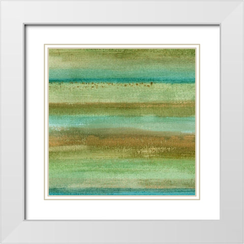 Fields in Spring I White Modern Wood Framed Art Print with Double Matting by McMullen, Charles