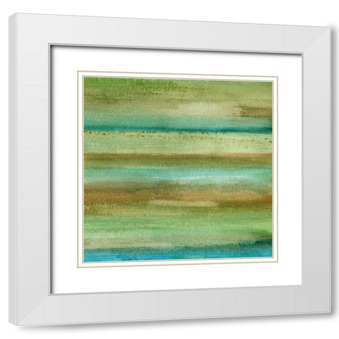 Fields in Spring II White Modern Wood Framed Art Print with Double Matting by McMullen, Charles