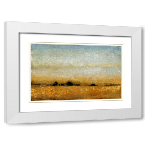 Harvest Sunset II White Modern Wood Framed Art Print with Double Matting by OToole, Tim