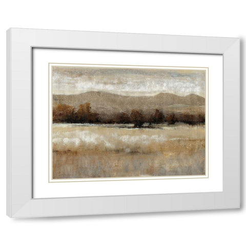 Umber Light I White Modern Wood Framed Art Print with Double Matting by OToole, Tim