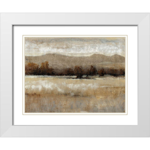 Umber Light I White Modern Wood Framed Art Print with Double Matting by OToole, Tim