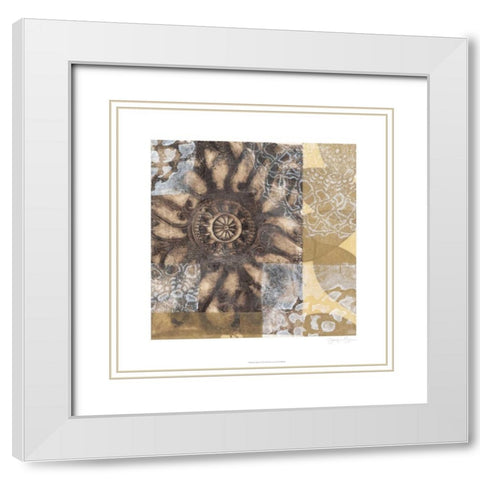 Iron Filigree II White Modern Wood Framed Art Print with Double Matting by Goldberger, Jennifer