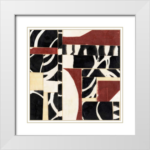 Pieces and Parts I White Modern Wood Framed Art Print with Double Matting by Goldberger, Jennifer