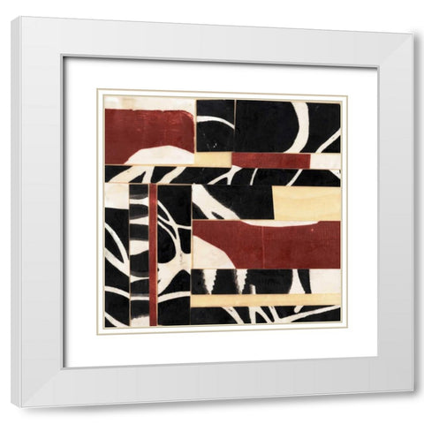 Pieces and Parts II White Modern Wood Framed Art Print with Double Matting by Goldberger, Jennifer