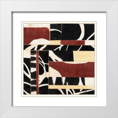 Pieces and Parts II White Modern Wood Framed Art Print with Double Matting by Goldberger, Jennifer