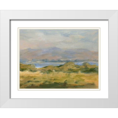 Impasto Landscape VI White Modern Wood Framed Art Print with Double Matting by Harper, Ethan