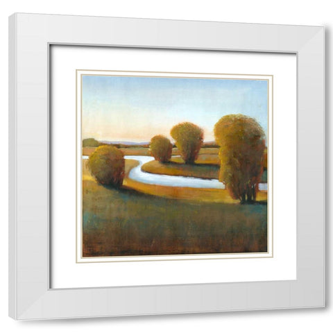 Afternoon Light V White Modern Wood Framed Art Print with Double Matting by OToole, Tim