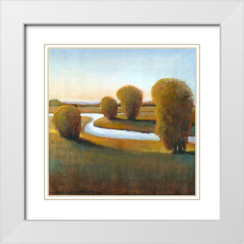 Afternoon Light V White Modern Wood Framed Art Print with Double Matting by OToole, Tim
