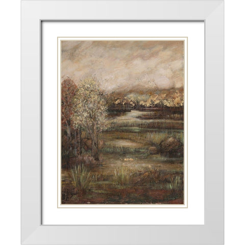 Field of Dreams I White Modern Wood Framed Art Print with Double Matting by Crawford, Beverly