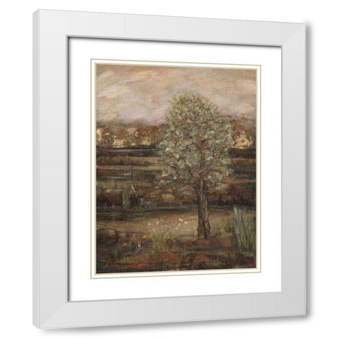 Field of Dreams II White Modern Wood Framed Art Print with Double Matting by Crawford, Beverly