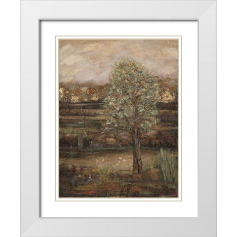 Field of Dreams II White Modern Wood Framed Art Print with Double Matting by Crawford, Beverly