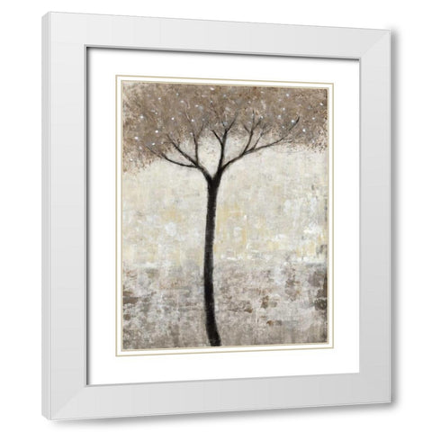Bloom I White Modern Wood Framed Art Print with Double Matting by OToole, Tim