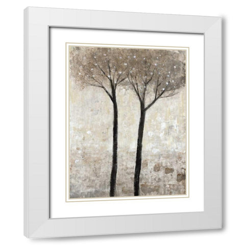 Bloom II White Modern Wood Framed Art Print with Double Matting by OToole, Tim