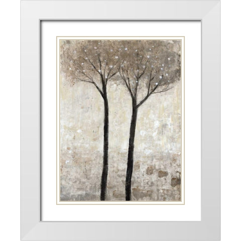 Bloom II White Modern Wood Framed Art Print with Double Matting by OToole, Tim