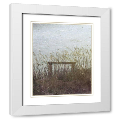 Through the Dunes I White Modern Wood Framed Art Print with Double Matting by Ilosky, Pam