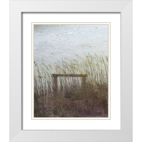 Through the Dunes I White Modern Wood Framed Art Print with Double Matting by Ilosky, Pam