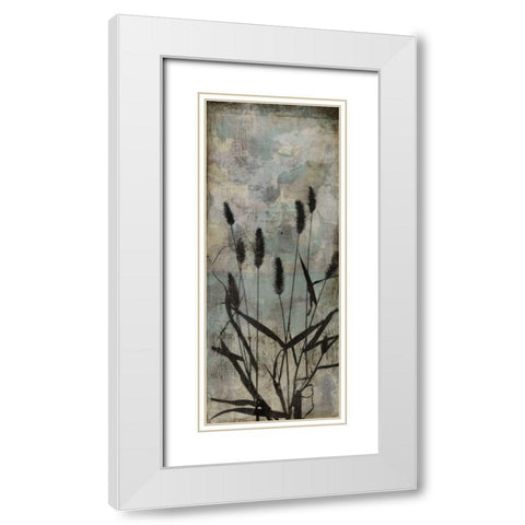 Wild Grasses II White Modern Wood Framed Art Print with Double Matting by Goldberger, Jennifer