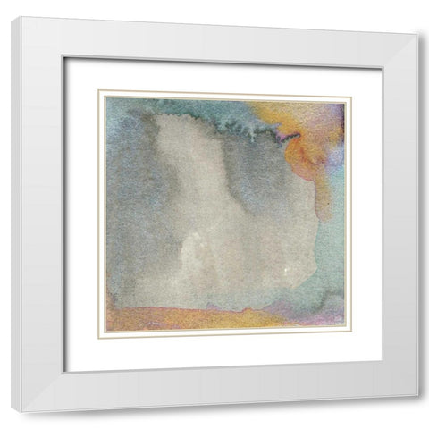 Frosted Glass II White Modern Wood Framed Art Print with Double Matting by Ludwig, Alicia
