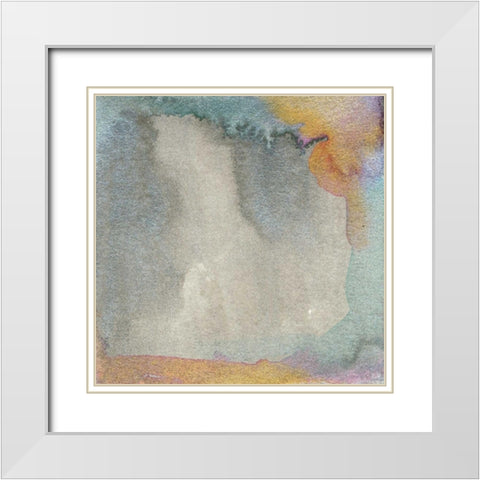 Frosted Glass II White Modern Wood Framed Art Print with Double Matting by Ludwig, Alicia