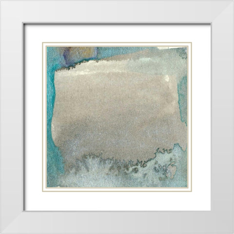 Frosted Glass IV White Modern Wood Framed Art Print with Double Matting by Ludwig, Alicia