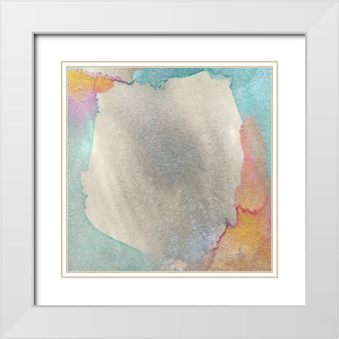 Frosted Glass VI White Modern Wood Framed Art Print with Double Matting by Ludwig, Alicia