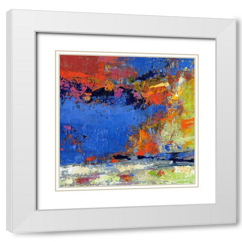 New England Autumn White Modern Wood Framed Art Print with Double Matting by Bothne, Janet