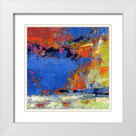 New England Autumn White Modern Wood Framed Art Print with Double Matting by Bothne, Janet