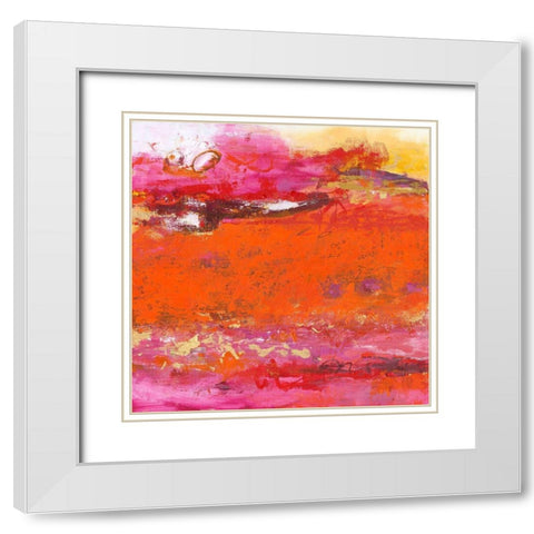 Tides and Tummult White Modern Wood Framed Art Print with Double Matting by Bothne, Janet