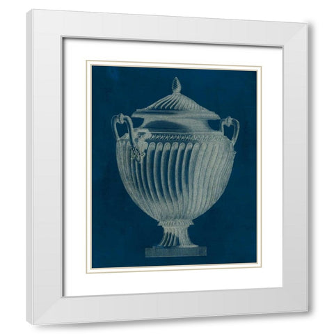 Modern Classic Urn I White Modern Wood Framed Art Print with Double Matting by Vision Studio