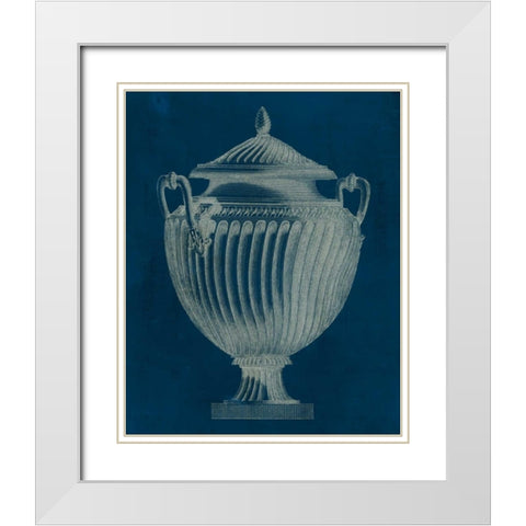 Modern Classic Urn I White Modern Wood Framed Art Print with Double Matting by Vision Studio