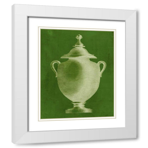 Modern Classic Urn IV White Modern Wood Framed Art Print with Double Matting by Vision Studio