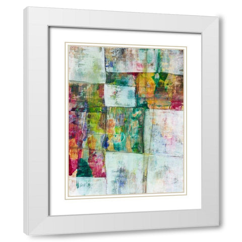Peek a boo I White Modern Wood Framed Art Print with Double Matting by Fuchs, Jodi