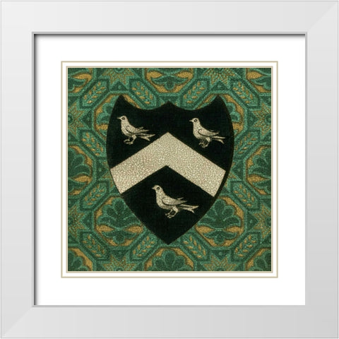 Noble Crest II White Modern Wood Framed Art Print with Double Matting by Vision Studio