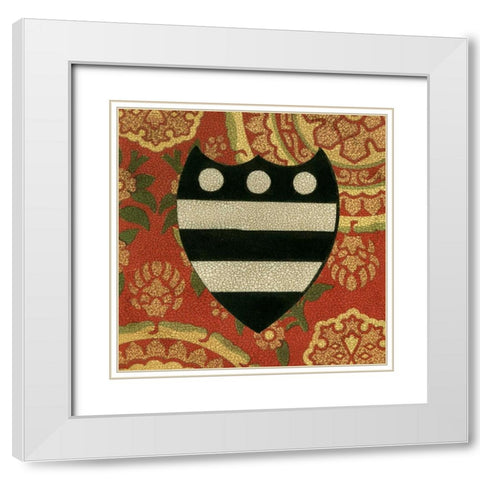 Noble Crest III White Modern Wood Framed Art Print with Double Matting by Vision Studio