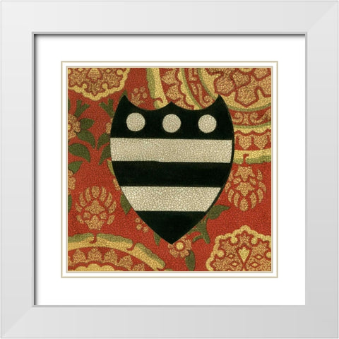 Noble Crest III White Modern Wood Framed Art Print with Double Matting by Vision Studio