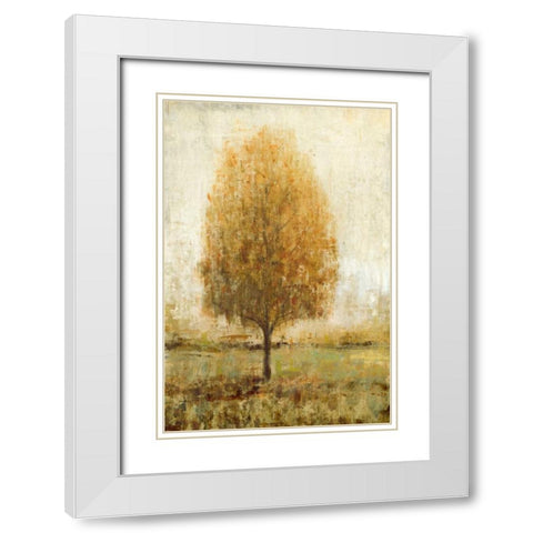 Alone I White Modern Wood Framed Art Print with Double Matting by OToole, Tim