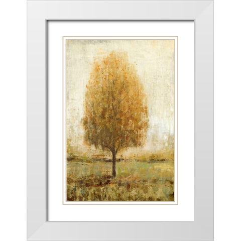 Alone I White Modern Wood Framed Art Print with Double Matting by OToole, Tim