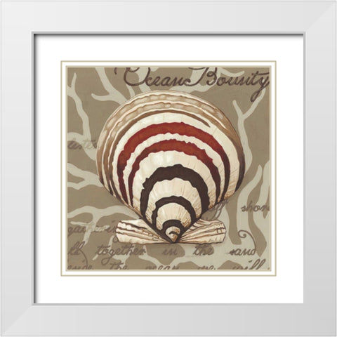 Seaside Sonnet II White Modern Wood Framed Art Print with Double Matting by Vess, June Erica