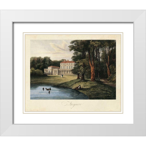 The English Countryside I White Modern Wood Framed Art Print with Double Matting by Hakewill, James