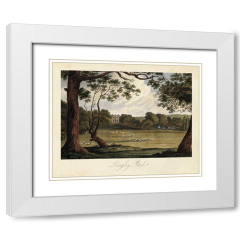 The English Countryside IV White Modern Wood Framed Art Print with Double Matting by Hakewill, James