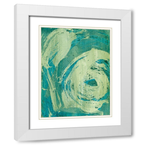 April Showers II White Modern Wood Framed Art Print with Double Matting by McMullen, Charles