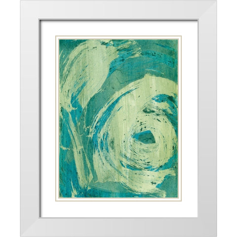 April Showers II White Modern Wood Framed Art Print with Double Matting by McMullen, Charles