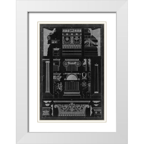 Graphic Architecture IV White Modern Wood Framed Art Print with Double Matting by Vision Studio