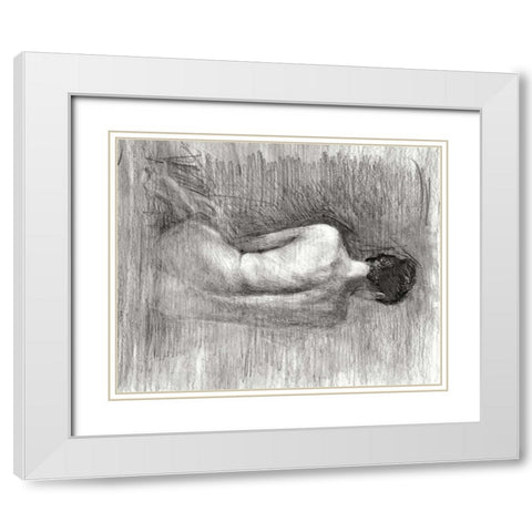 Light Study II White Modern Wood Framed Art Print with Double Matting by Harper, Ethan