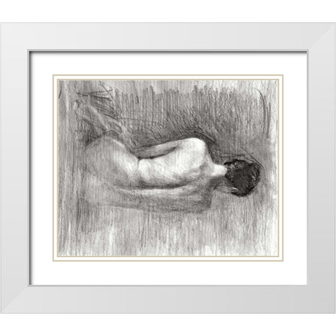 Light Study II White Modern Wood Framed Art Print with Double Matting by Harper, Ethan