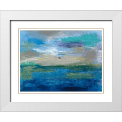 Viewpoint I White Modern Wood Framed Art Print with Double Matting by Jasper, Sisa