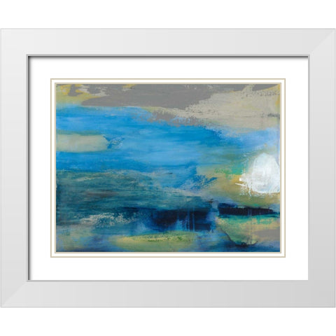 Viewpoint III White Modern Wood Framed Art Print with Double Matting by Jasper, Sisa