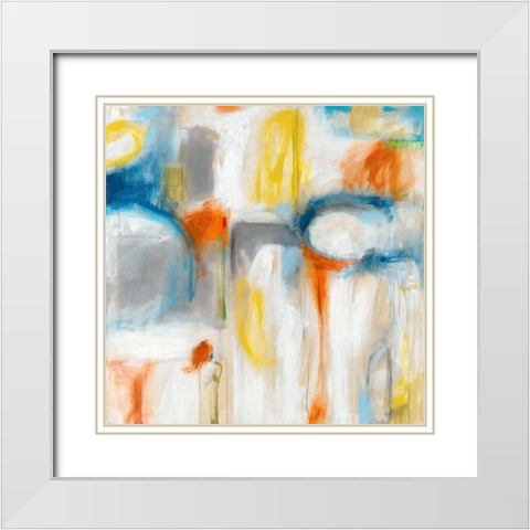 Direction I White Modern Wood Framed Art Print with Double Matting by Jasper, Sisa