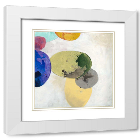 Orbe Aura II White Modern Wood Framed Art Print with Double Matting by Jasper, Sisa