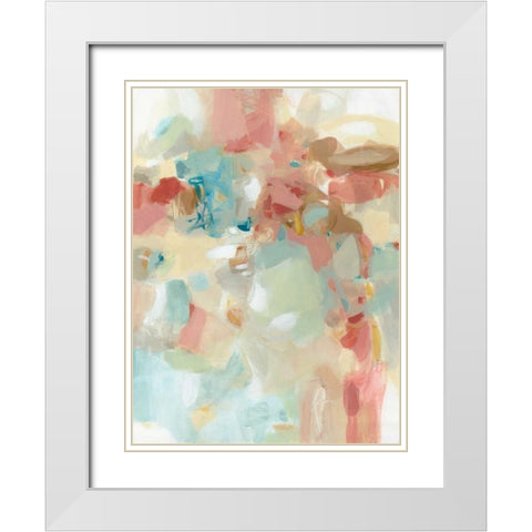 Rosewood Fences White Modern Wood Framed Art Print with Double Matting by Long, Christina